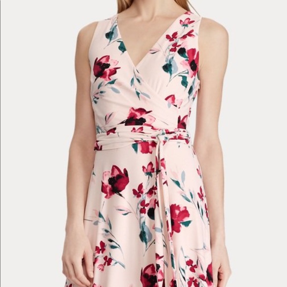 Ralph Lauren Size 4 “pale” pink floral dress - Picture 4 of 6